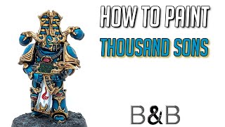 How to paint Thousand Sons Rubric Marines [upl. by Delmer]