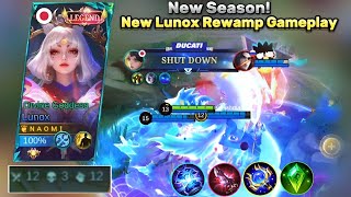 NEW SEASON✨NEW REWAMP LUNOX GAMEPLAY🔥Lunox Divine Goddess Best Build [upl. by Anatnom]