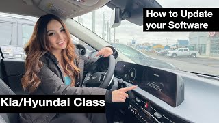 How to Update the Software in your KiaHyundai  Kia Hyundai Class [upl. by Sarkaria480]