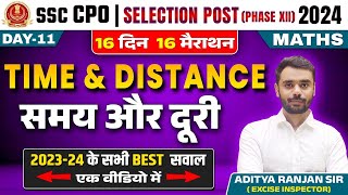 Time and Distance  16 Din 16 Marathon  Maths  SSC CPO  Selection Post 2024  Aditya Ranjan Sir [upl. by Junieta]