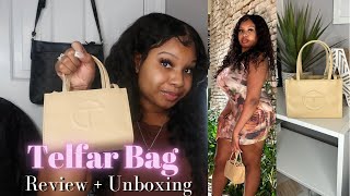 TELFAR BAG UNBOXING  REVIEW  WHAT FITS INSIDE amp HOW TO GET A TELFAR BAG [upl. by Salvatore]