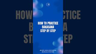 How to Bakasana practice Step by step [upl. by Thurston]