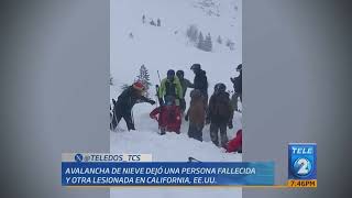 Atrapados por avalancha de nieve en California [upl. by Latsyrk]