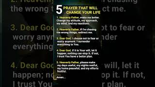 5 Prayer That Will Change Your Life shortsfeed prayerfortoday dailyprayer [upl. by Eelik675]