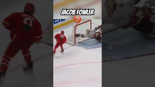 JACOB FOWLER RIDICULOUS SAVE shorts reels hockey goalie save ncaa gohabsgo [upl. by Tiersten]