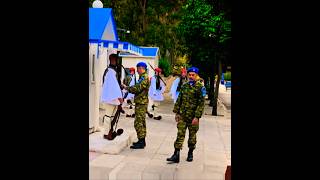 The Evzones  the elite Greek Presidential Guard  Hellassatisfying viral greek travel [upl. by Leumek675]