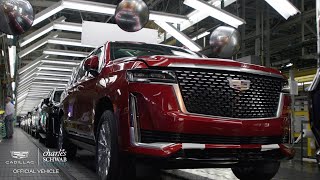 Going inside the Arlington GM plant to select Cadillac Escalades for players to drive [upl. by Billat]