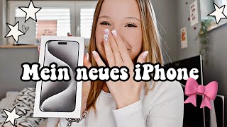 MEIN NEUES iPhone 🎀🤍 LIVE UNBOXING  HEY ISI [upl. by Trebeh955]