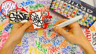 How To Tag Graffiti Letters Tutorial  Basic [upl. by Brookhouse37]