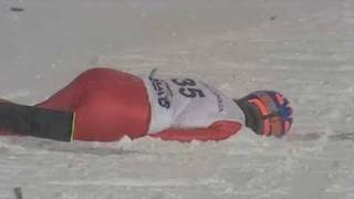 ski jump crash  Bjoern Einar Hagemoen  Lillehammer 2009 [upl. by Ailyn921]