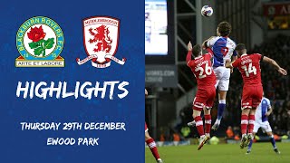 Highlights Blackburn Rovers v Middlesbrough [upl. by Alleinnad]