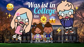 Was ist in College los  Toca boca life world 🌍 mit voise deutsch😍🎀🌸🫧 [upl. by Barra]