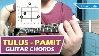 TULUS  PAMIT CHORDS  Guitar Tutorial [upl. by Llert]