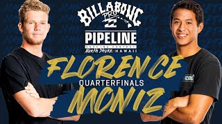 John John Florence vs Seth Moniz Billabong Pro Pipeline  Quarterfinals Heat Replay [upl. by Ydahs]