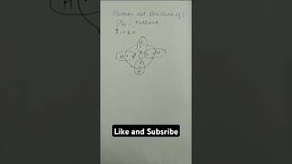 Electron dot structure of CH4MethaneCovalent Bond [upl. by Avril210]