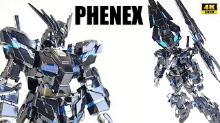 325  HG Phenex quotDarkMindquot Custom  Black Candy Painting  Gunpla Showcase in 4K [upl. by Norrag]