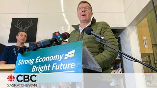 Sask Party election campaign promises to take tax hike off the table for small businesses [upl. by Okiruy616]