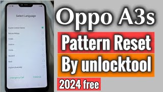 Oppo A3s CPH1803 Pattern Reset By Unlock Tool New Update 2024 Without Isp One Click [upl. by Gitlow459]