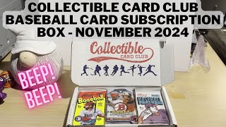 Collectible Card Club Baseball Card Subscription Box  November 2024 [upl. by Ymor75]