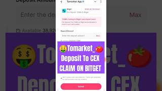 Tomarket Airdrop Claim On Bitget Exchange  Tomarket Deposit To CEX  Tomarket New Update Today cex [upl. by Ghiselin]