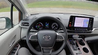 2021 Toyota Sienna XLE AWD Hybrid  POV First Impressions [upl. by Adnaugal]