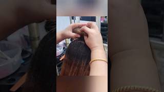 Hard Back Combing hairtips hairstyle shorts [upl. by Woermer486]