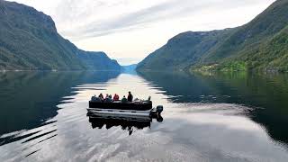 Norwegian Fjords by Luxury Sightseeing Pontoon [upl. by Nea]