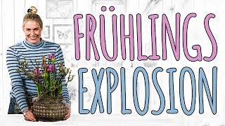 FRÜHLINGS DEKO  KÜNSTLICH TRIFFT ECHT  DIY [upl. by Llekim]