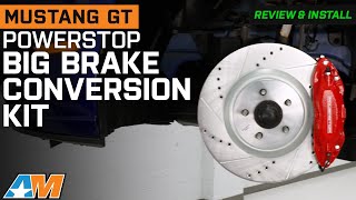 20052014 Mustang GT PowerStop Front Big Brake Conversion Kit Review amp Install [upl. by Sibelle]