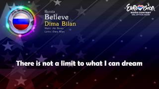 2008 Dima Bilan  quotBelievequot Russia [upl. by Younglove]