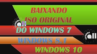 como baixar ISO Original do windows 7 windows 81 windows 10 e Office [upl. by Aborn]