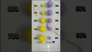 Yellow Vs Purple art clayart colormixingdrawing shortssubscribe colorsplaypoint satifying [upl. by Tybi]