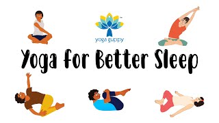 Yoga for Better Sleep for Children  Yoga Poses for Kids  Yoga Guppy [upl. by Steady]