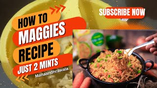 how to make Maggie how to make Maggie Mumbai wala Chinese Maggie in just 2 mints  Maggie [upl. by Kenyon]