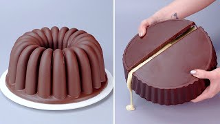 A Collection OF CAKE Oddly Satisfying Chocolate Cake You Never Seen  Awesome Cake Decorating Ideas [upl. by Ohcamac]