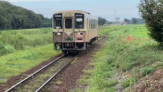 ひたち那珂海浜鉄道キハ37100形中根駅入線 [upl. by Anaytat474]