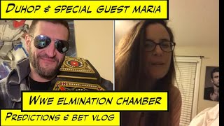 WWE Elimination Chamber FaceTime Predictions amp bet vlog [upl. by Piggy]