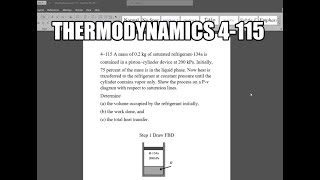 Thermodynamics 4115 A mass of 02 kg of saturated refrigerant134a iscontained in a piston–cylinder [upl. by Nauqat]