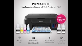 PVC CARD PRINTING CANON PRINTER ALL GSERISE PRINTERS G3000 G2000 G2020 G 3010This is My Printer [upl. by Iggy]