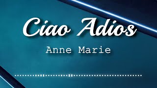 AnneMarie  Ciao Adios Lyrics Video [upl. by Ainola911]