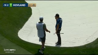 Viktor Hovland makes mess of 9th hole  slams club [upl. by Cassondra]