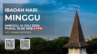 LIVE IBADAH HARI MINGGU  14 JULI 2024 PUKUL 1000 WIB SAKRAMEN PERJAMUAN [upl. by Gonick]