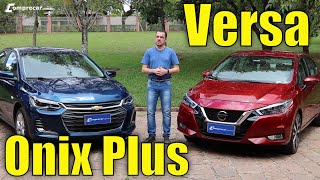 Comparativo Chevrolet Onix Plus Premier x Nissan Versa Exclusive [upl. by Yznyl581]