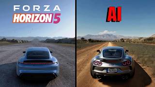 Forza Horizon 5 but with Generative AI Graphics [upl. by Yalahs]