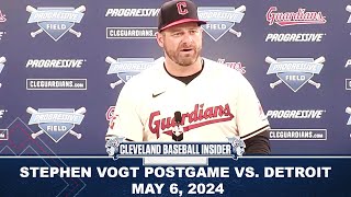 Stephen Vogt On Guardians Win Triston McKenzie Estevan Florial Kyle Manzardo Debut [upl. by Ahswat]