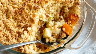 Easy Persimmon Crumble  Cosy Winter Dessert [upl. by Ainuj]