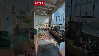 Before amp After Dallas Texas LOFT apartmenttherapy loft dallastxapartments smallspaceliving [upl. by Eal]