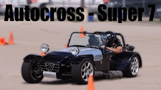 Caterham Super 7 clone  1st place Autocross run [upl. by Marina]