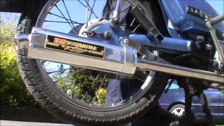 Honda C90 Yoshimura race exhaust [upl. by Happy]