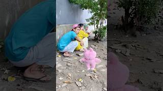 MAMI DOMINIQ UCUP MBA AMBAR LARI KETAKUTAN DIKEJAR MONSTER LABUBU😱😱 viralvideo viralshort [upl. by Eneladgam]